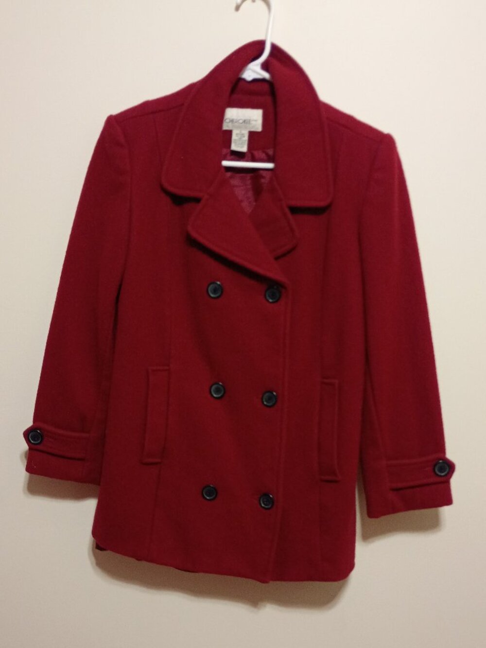 Cherokee Women's Wool Red Jacket Size Small